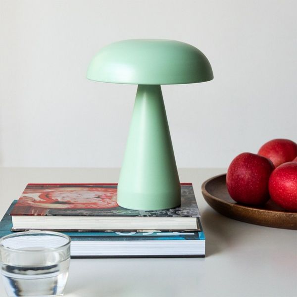 Dimmable mushroom touch lamp - Mint green