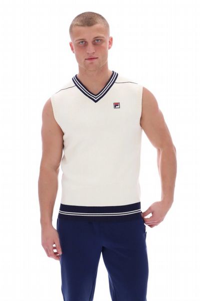 FILA FRANCIS KNITTED VEST MENS - GARD/FNAVY