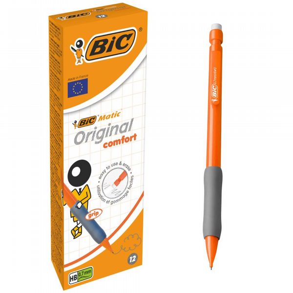Bic Matic Assorted Grip Mechanical Pencil 0.7mm (12 Pack)