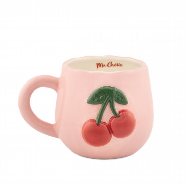 Sass & Belle Handpainted  Cherry Mug